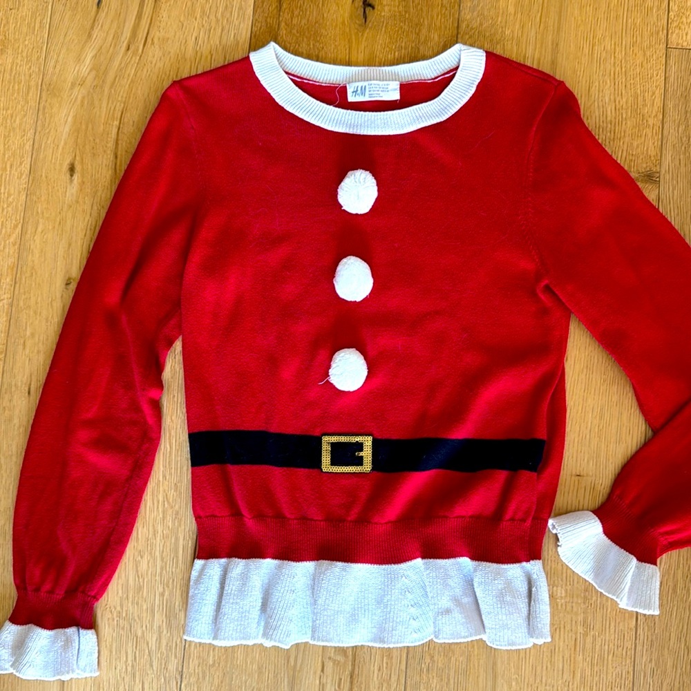 H&M Santa Clause Sweater : Size 8-10yo